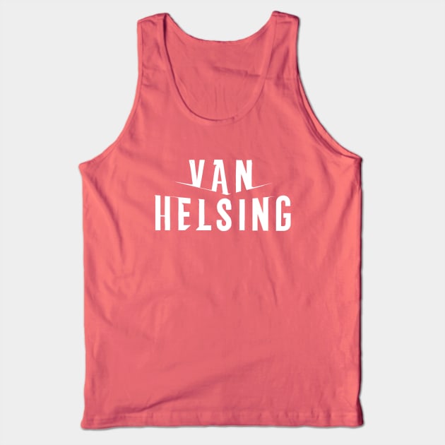 Van Helsing Logo White Tank Top by pasnthroo